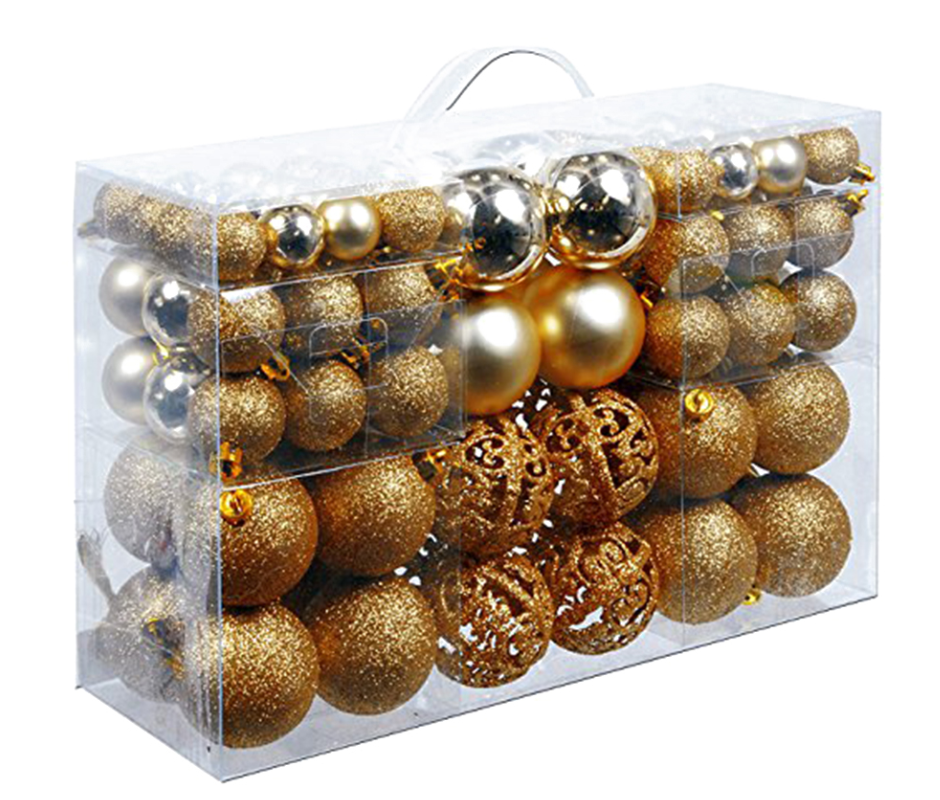 Promitional Plastic Xmas Decorative Ball Set