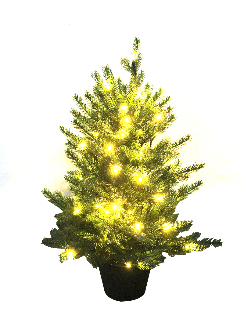 Promoción 2' pequeños artículos de regalo miniatura portátil árbol de Navidad