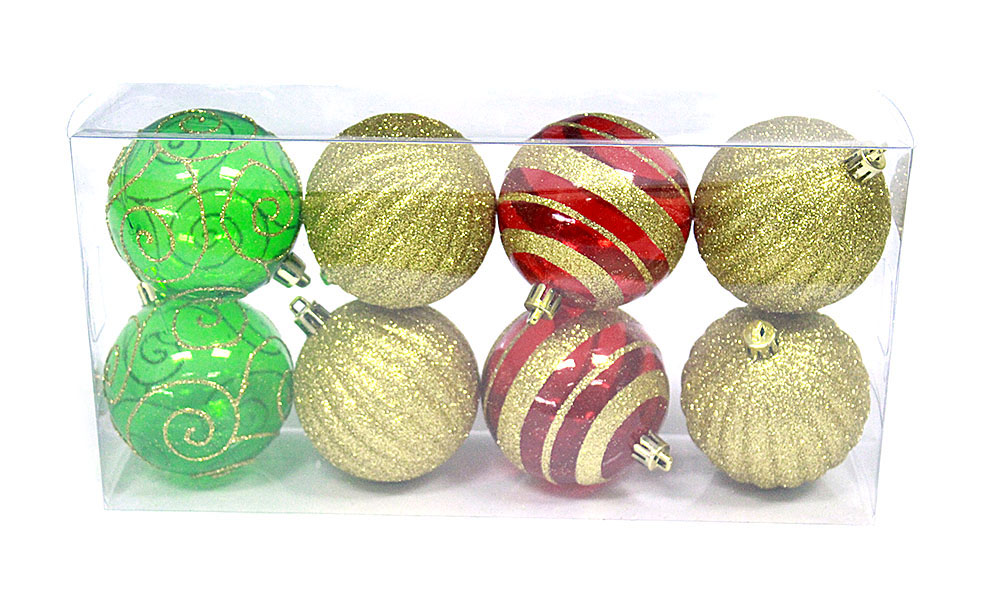 プロモーション混合型プラスチッククリスマスボールセット