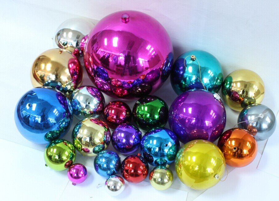 Shatterproof Traditional Multi-Color Shiny & Matte Christmas Ball
