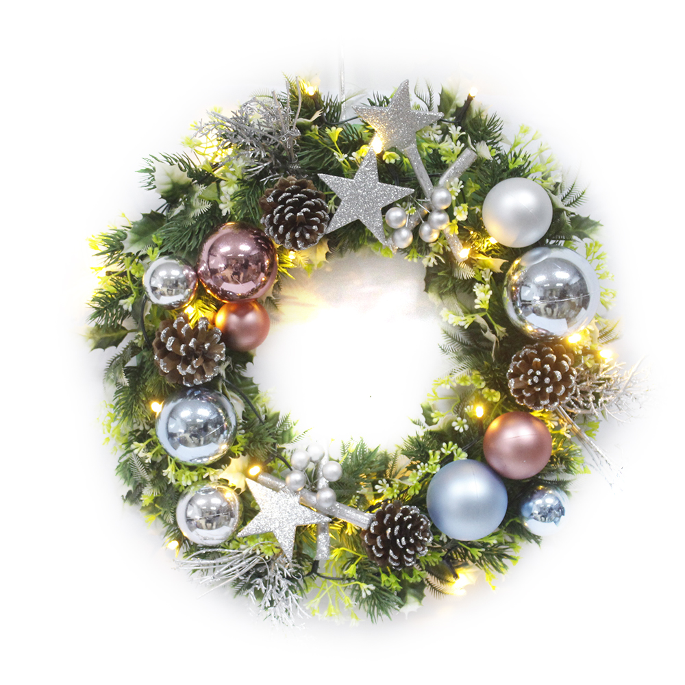 Superior Quality Christmas Wreath With Ornaments