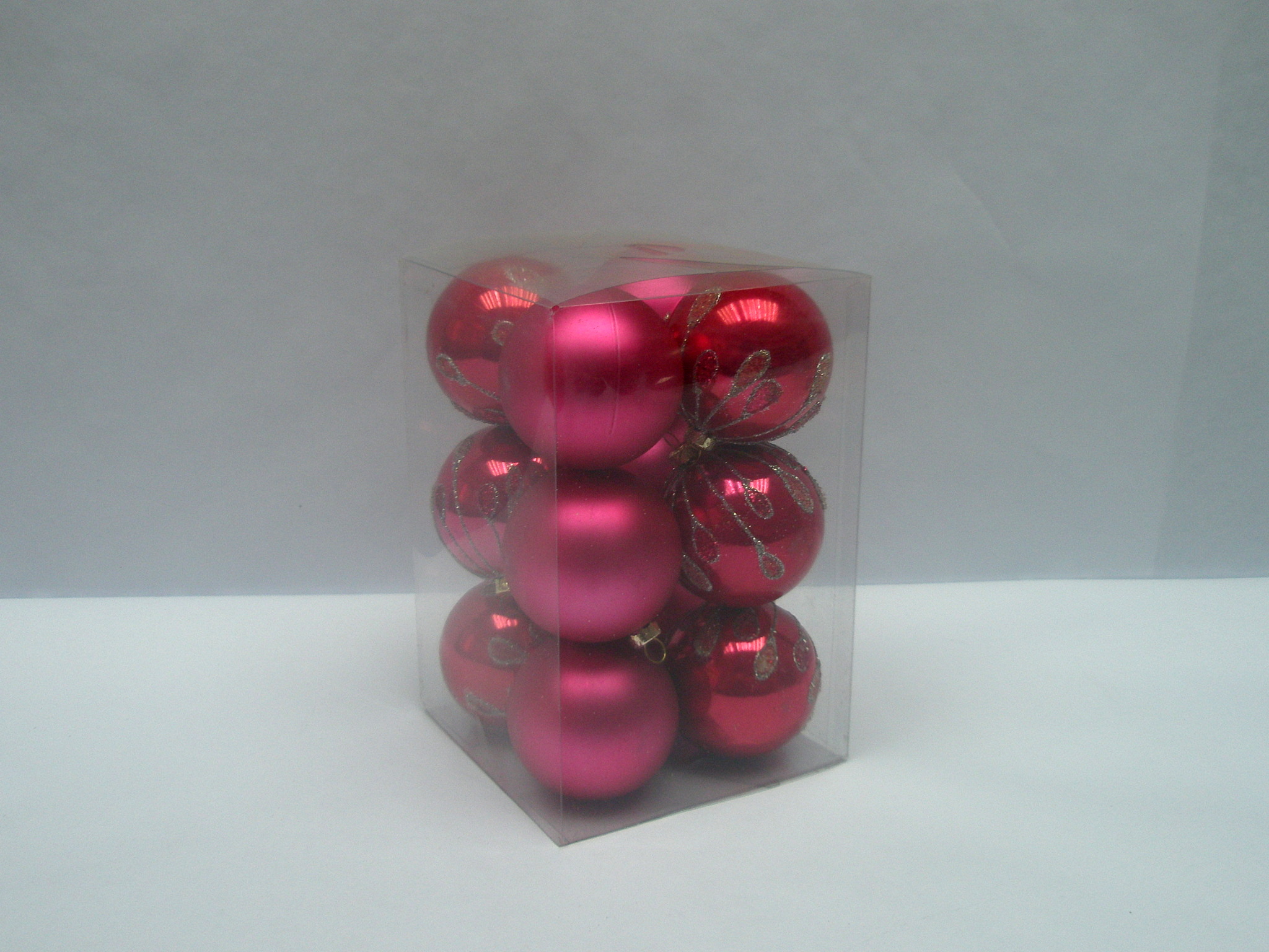 Ornamento de la bola de Navidad plástico de calidad superior