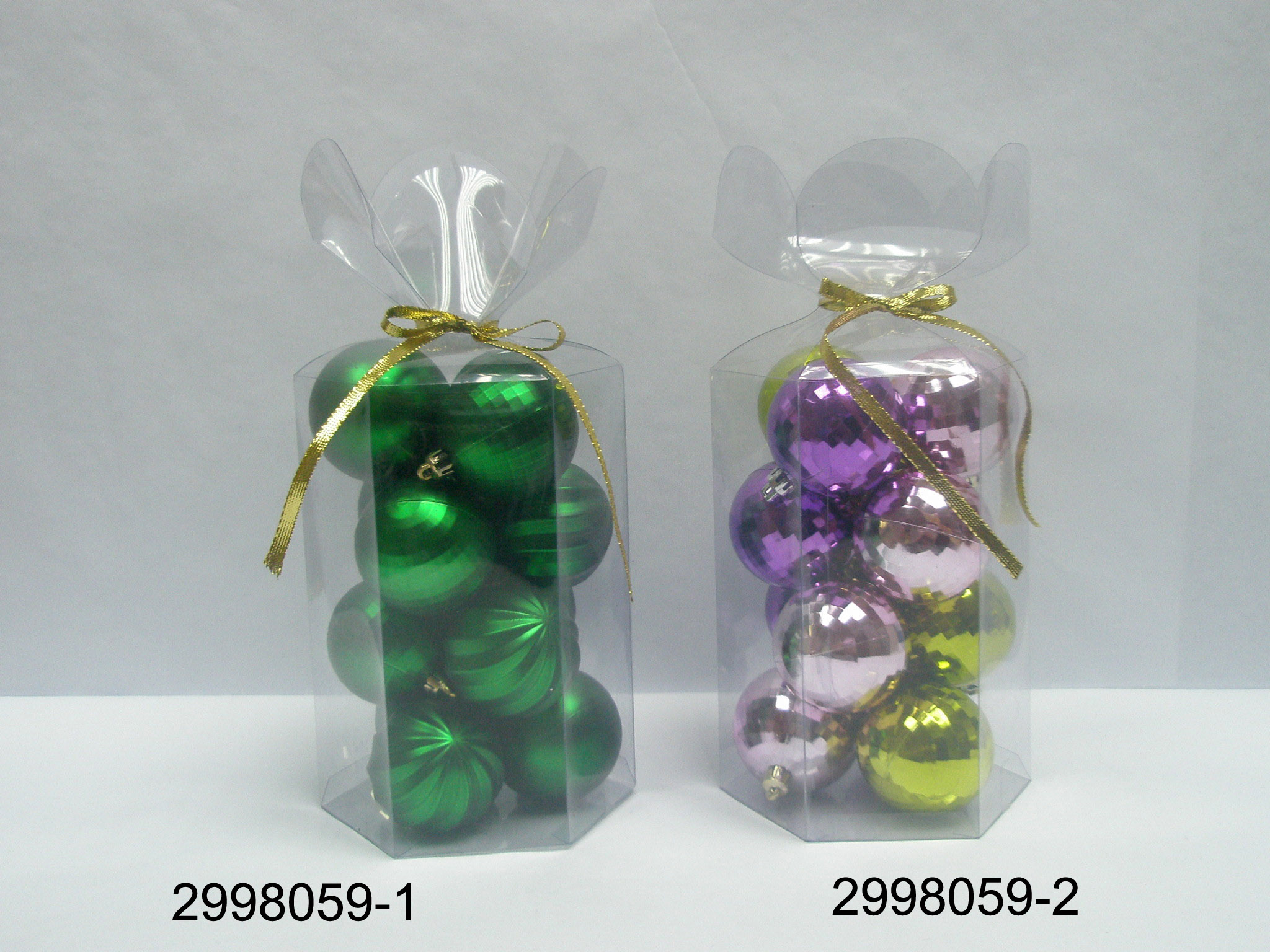 Bola de navidad ornamento plástico de calidad superior