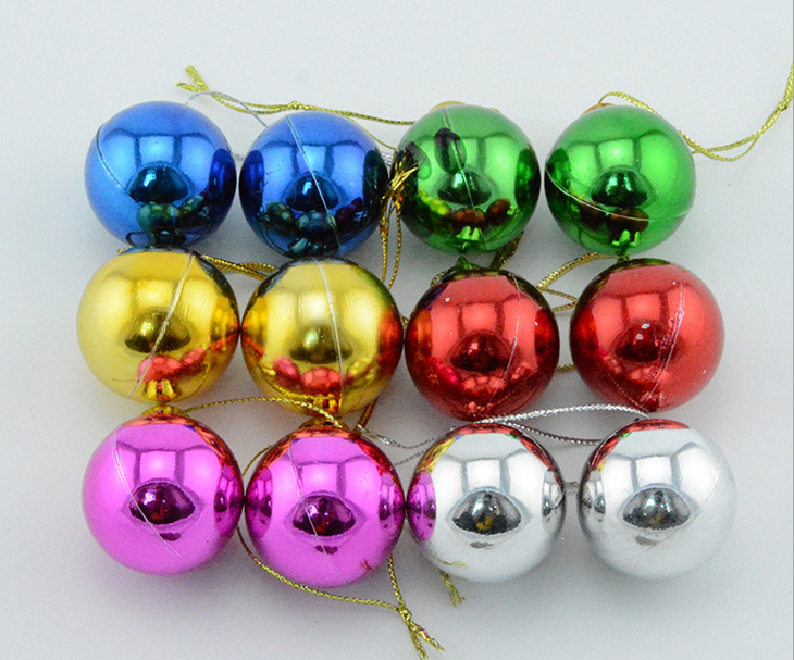 Wholesale Shatterproof Plastic Shiny Christmas Hanging Ball