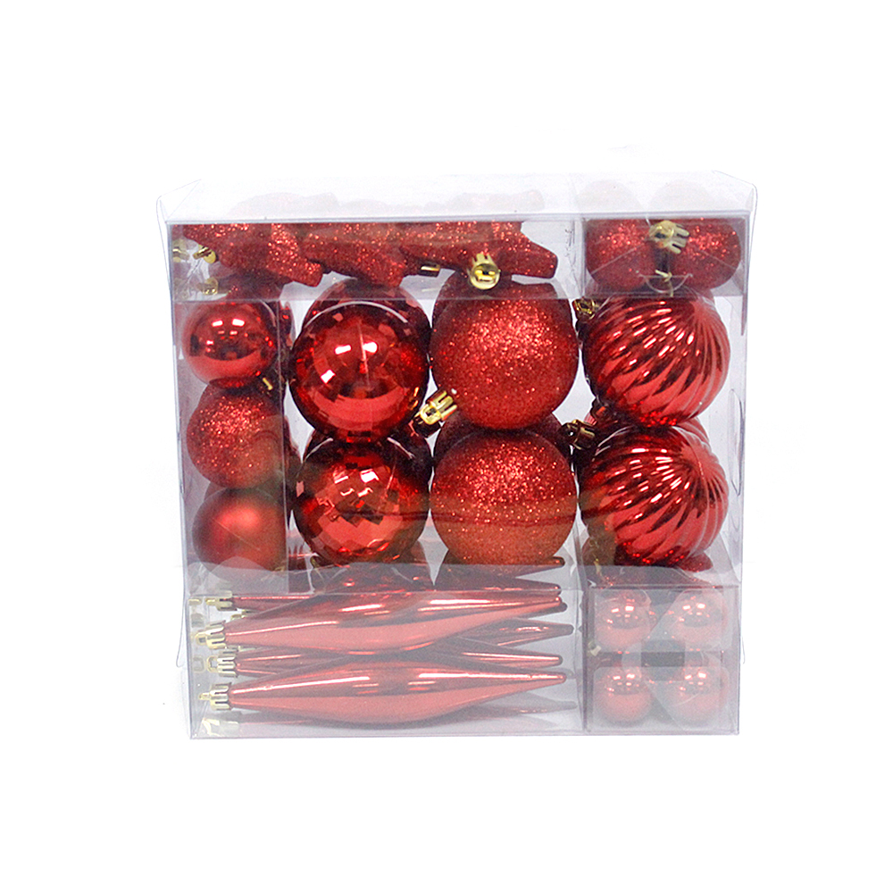 indoor Christmas tree ornament plastic Christmas ball set
