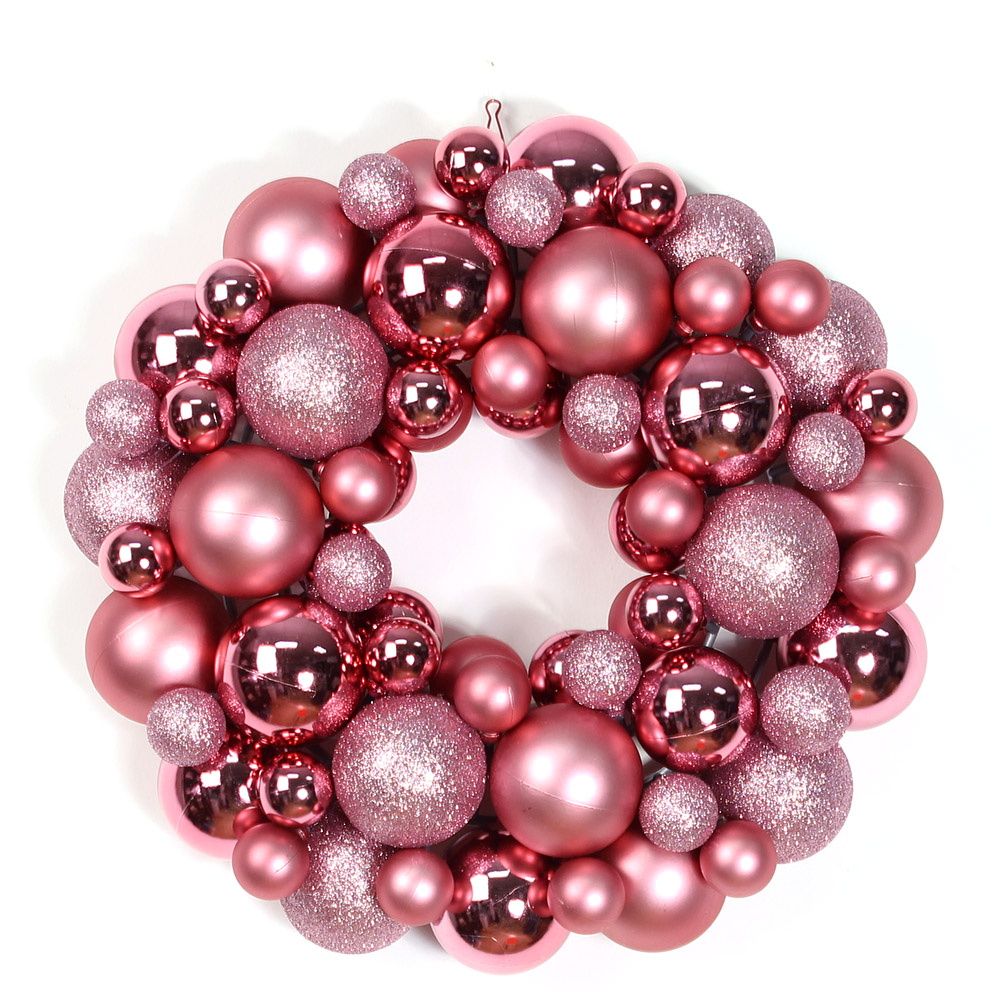 Indoor Weihnachtsdekoration 14 ' ' Plastic Xmas Ball Ornament Kranz