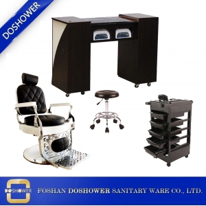 Produttore di sedia da barbiere in Cina con letto facciale Cina all'ingrosso per fornitore di sedia manicure Cina / DS-T250-SET