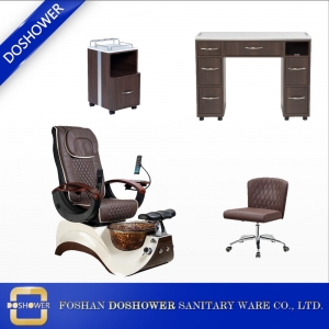 Proveedor de muebles de salón de belleza con silla de pedicura para silla de pedicura de lujo y mesa de manicura