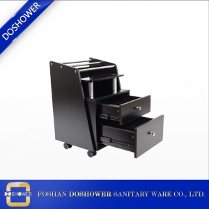 Beauty salon trolley supplier with China beauty salon trolley products for sale for hairdressing salon trolley in black