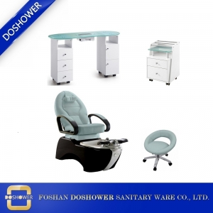 أفضل العروض Pedicure Spa Chair and Manicure Table Manufacturer الشركة المصنعة Nail Salon Package DS-8004 SET
