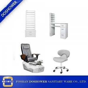 Meilleur forfait de salon pour chaise de pédicure avec table de manucure grossiste de meubles de salon de table DS-L1902 SET