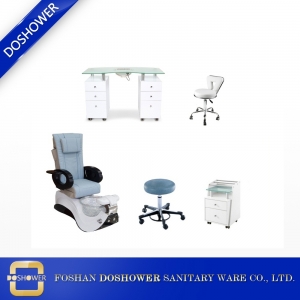 China Wholesale Supplier Pedicure Chair and Manicure Table Set Manufacturer DS-W88B SET