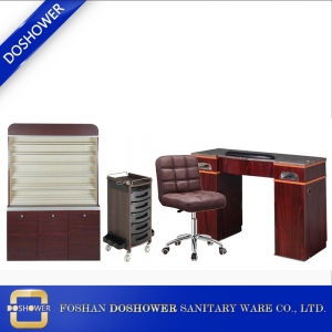 China beauty salon nail table set with new design of manicure table  for nail table salon manufacture 2022  supplier