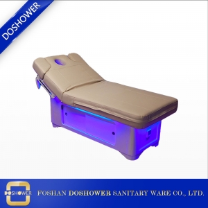 China Cama de masaje de lujo Proveedor con camas de masaje eléctricas para la cama de spa del masaje con luces LED