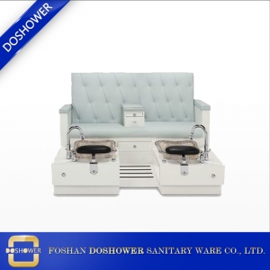China luxury pedicure spa chair supplier with pedicure chair no plumbing for double seats pedicure foot spa chair