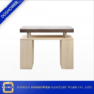 中国大理石の上のマニキュアテーブルのためのカスタムマニキュアテーブルが付いているマニキュアネイルテーブルサプライヤー