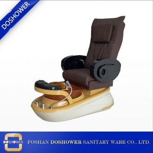 China Massage Pedicure Stoel Fabrikant met Luxe Gouden Pedicure Stoel voor Pipeless Pedicure-stoel