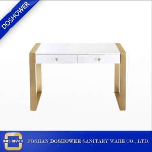 China Nagel-Maniküretisch-Hersteller mit modernem Maniküre-Tisch für Gold-Maniküre-Tabellen-Set