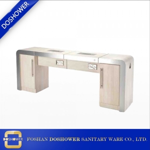China Nagel-Maniküre-Tabelle Großhändler mit doppeltem Luxus-Maniküre-Tisch für moderne Maniküre-Tabelle Professionelle