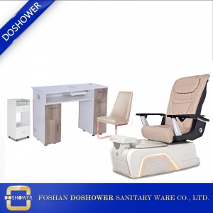 O fornecedor de cadeira de pedicure de linha de jato mais novo da China com cadeira de pedicure preta de luxo Cadeira de pedicure para atacadistas de salão DS-W2331