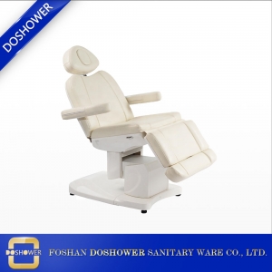 China spa massage bed manufacturer with white facial chair table for electric massage bed