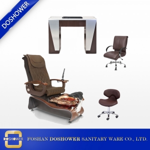 China wholesale nail salon spa pedicure station pedicure chair nail table of beauty nail salon furniture DS-W21