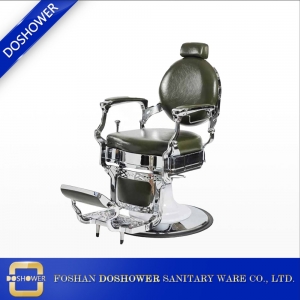 Fábrica de cadeiras de barbeiro chinês com cadeiras de barbeiro vintage para cadeira de barbeiro verde