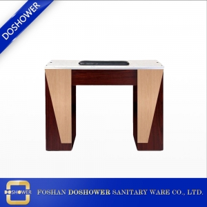 Fornecedor de mesa de manicure chinês com mesa de manicure e conjunto de cadeira para mesa de manicure de madeira