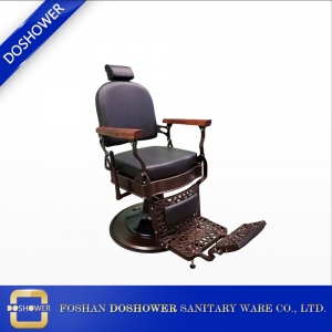Cadeira chinesa do barbeiro do salão de beleza com cadeira do barbeiro do vintage para a cadeira preta do barbeiro