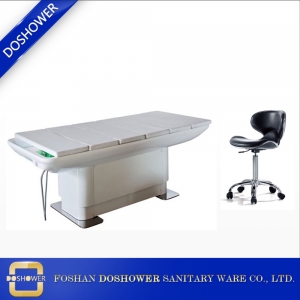 Almacenamiento de la cama facial Doshower Sala de tratamiento de spa de elevación eléctrica para la cama portátil y el proveedor de muebles de spa DS-WB