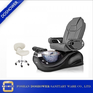 كرسي Doshower Luxury Black Pedicure مع كراسي تنظيف القدم سبا من Auto Fill Spa كرسي Pedicure Station