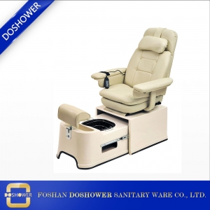 Ciotola di rame a pedicure manuale doshower con poggiapiedi manualmente regolabile di tappezzeria e selezioni di finitura Fornitore di sedia a pedicamento DS-J23