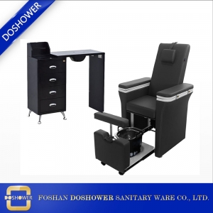 Cadeira de spa de pedicure livre de flowing dowrower com base retrátil de fornecedor de opções de cor laminado
