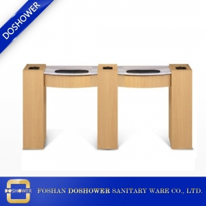 Double table à ongles avec gel UV à tenir avec le fabricant de la table de manucure pour les meubles de salon de manucure