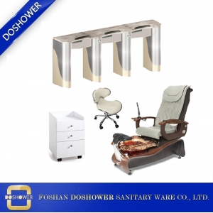 Fabricant de chaise de pédicure électrique Chine avec la plus récente chaise de spa Pédicure pour les fournisseurs de tables de manucure de salon / DS-W1780-SET