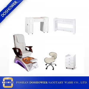 High Quality Modern Spa Nail Salon Equipment Pedicure Spa Chair and Manicure Station Package DS-23 SET