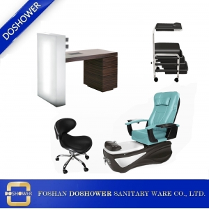 Nail Client Chair Vente en gros avec chaise de manucure pédicure Chine pour chaise de pédicure pas de plomberie Chine / DS-W18158F-SET
