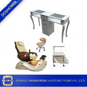 Nail client stoel groothandel met pedicure massage stoel fabriek voor koning troon stoel leverancier china / DS-WT06-SET