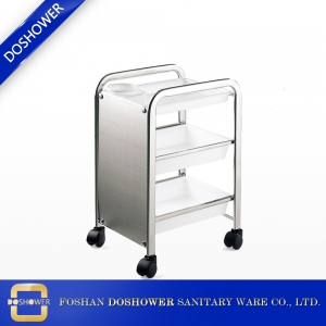 Nail Salon Pedicure Trolley with Three Shelves Cosmetic Salon Cart for Beauty Salon