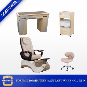 Nuevo paquete de sillas de pedicura Pedicure Spa and Manicure Table Nail Salon and Spa Package DS-S15D SET