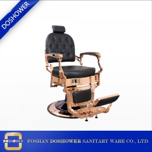 Salon apparatuur kapper stoel leverancier met gouden kapper stoel voor groothandel vintage kappersstoel in China
