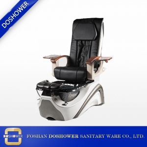 Chaise de massage blanche et argentée avec fabricant de fauteuils spa