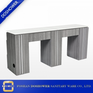 Mesa de unha de ventilação de ar manicure salão profissional manicure dupla mesa e cadeira por atacado china DS-N2048