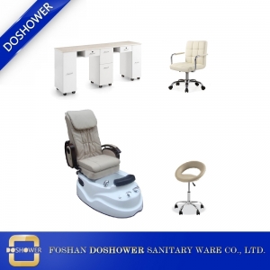 Mais barato cadeira de pedicure spa com salão de manicure mesa de manicure barato cadeira de pedicure móveis para venda DS-3 SET