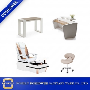fauteuil de pédicure en porcelaine set de table à ongles fabricant de station de pédicure en porcelaine DS-W9001A SET