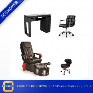 chaises de spa de pédicure en porcelaine neuves avec une chaise de pédicure de luxe pour le fauteuil de pédicure complet DS-W20 SET