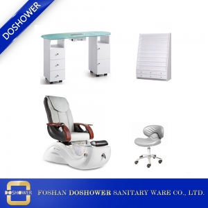 china spa pedicure chair and manicure table package spa package equipment manufacturer DS-S17H SET
