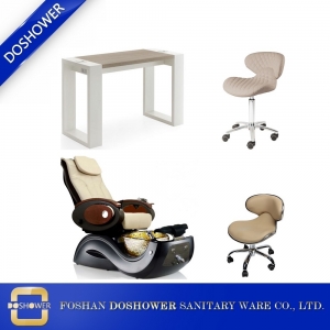 cream pedicure spa chair pedicure foot spa massage manufacture factory china DS-S17E SET