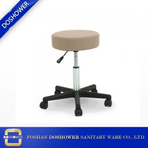 cream round nail salon chairs leather covers round bar stool