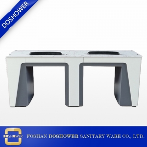 mesa de unhas dupla com ventilação branco verona mesa de unhas dupla DS-N2040